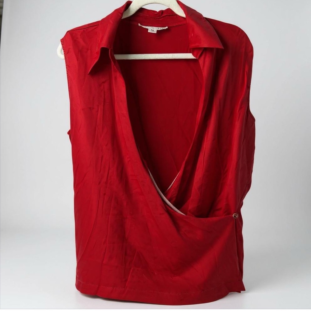St. John Collection by Marie Gray Women's Red crossover sleeveless top
